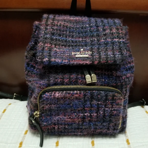 kate spade | Bags | Kate Spade Tweed Mini Backpack | Poshmark display picture 1